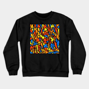 Abstract Hand Lettering Crewneck Sweatshirt